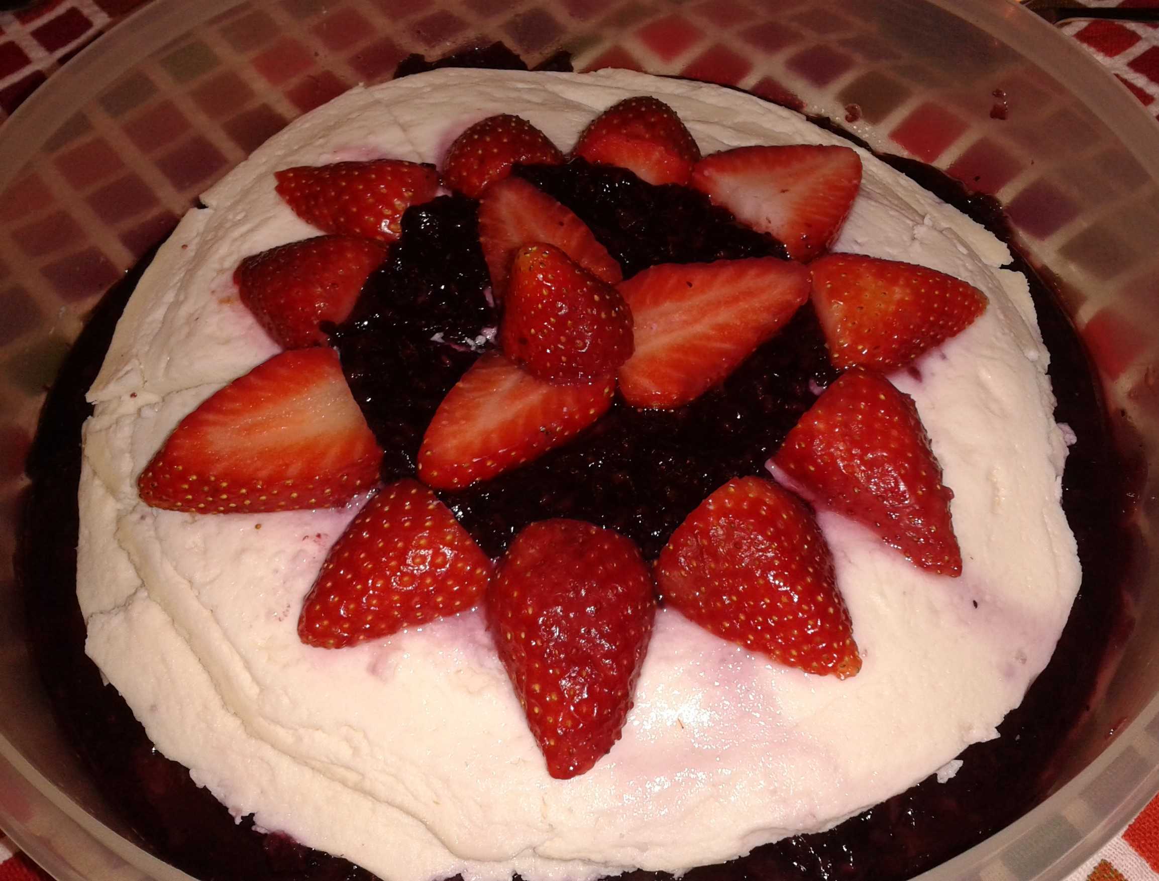 Tarta de queso ligera