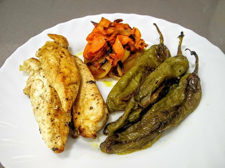 Pollo ras-el-hanout con hortalizas