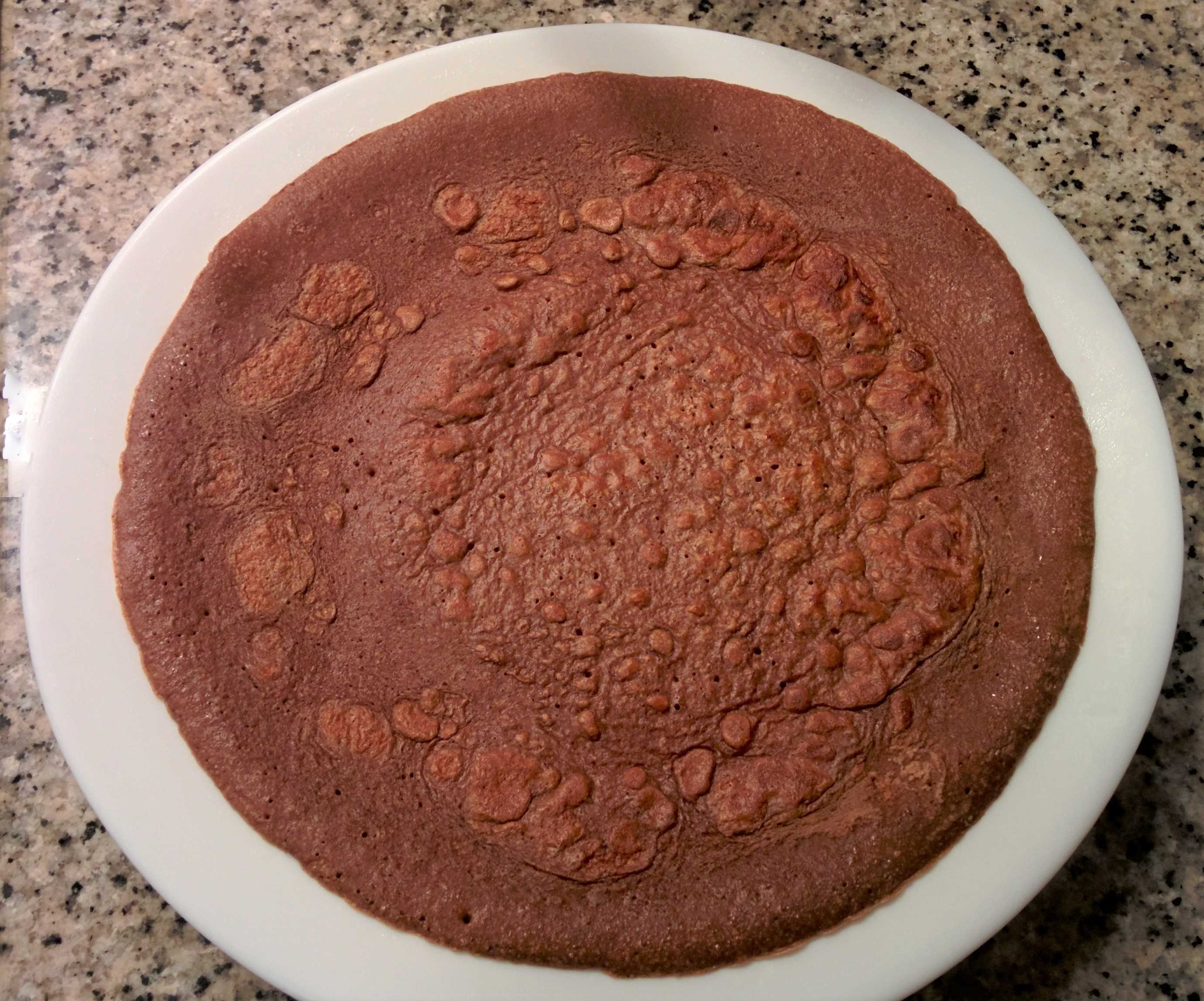 Crepes ligeras de cacao (sin gluten)