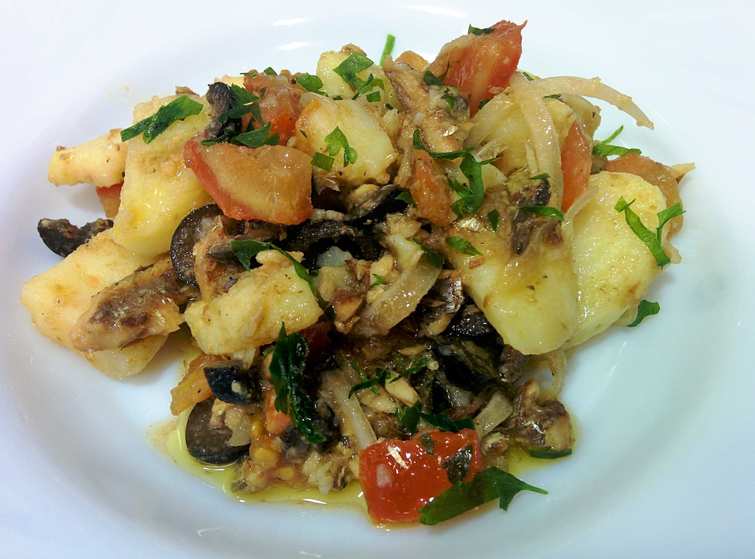 Ensalada de patata con sardinitas