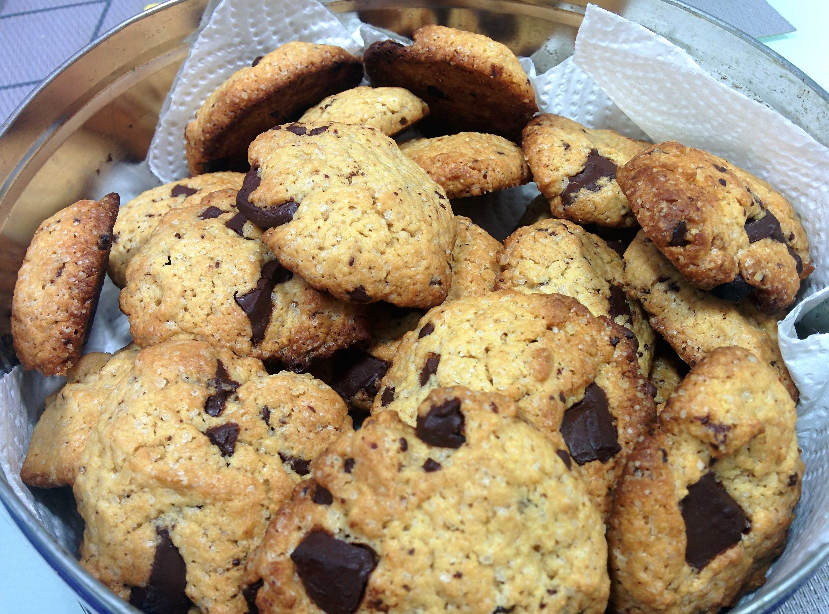 Galletas integrales con chocolate