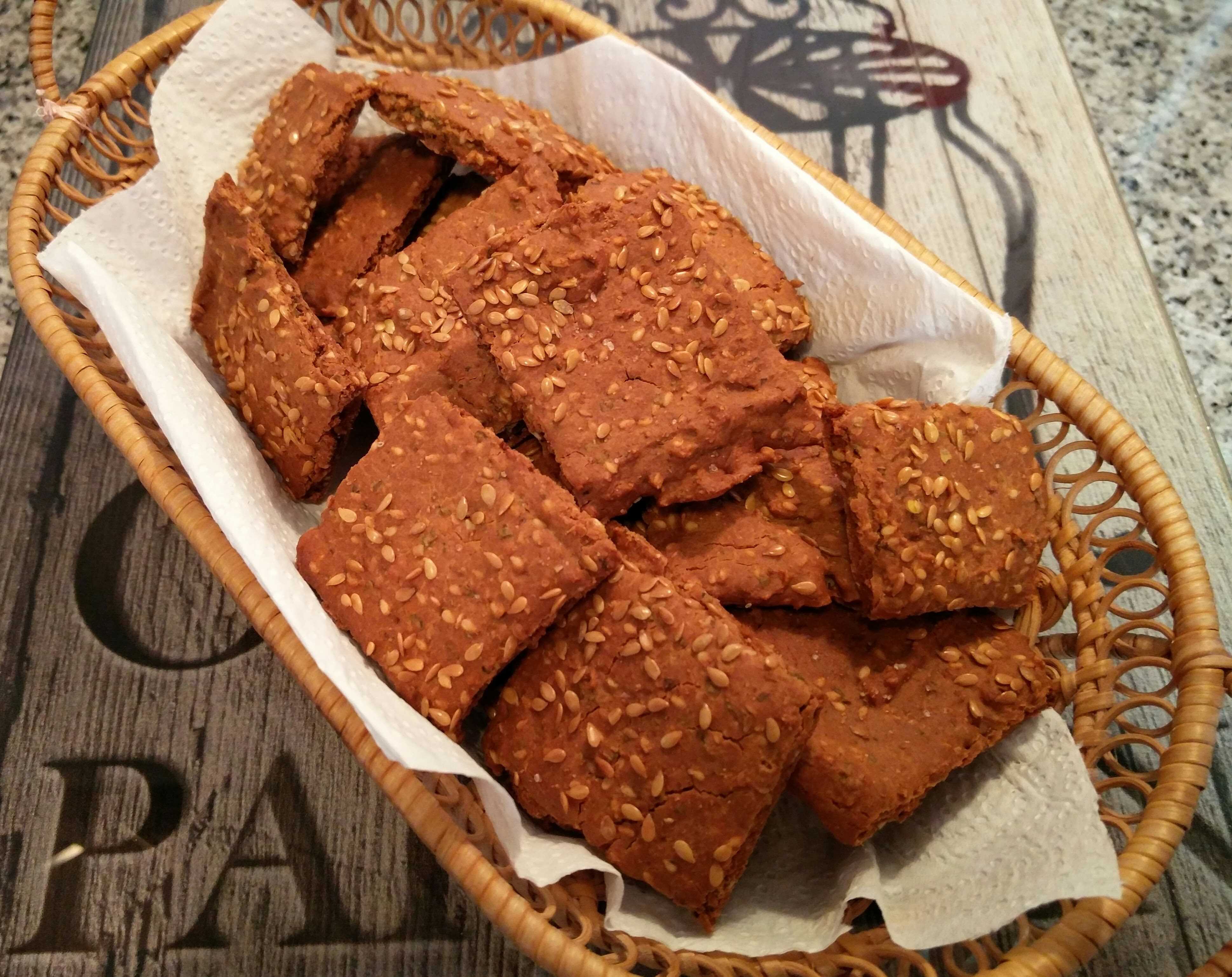 Crackers de arroz y garbanzos