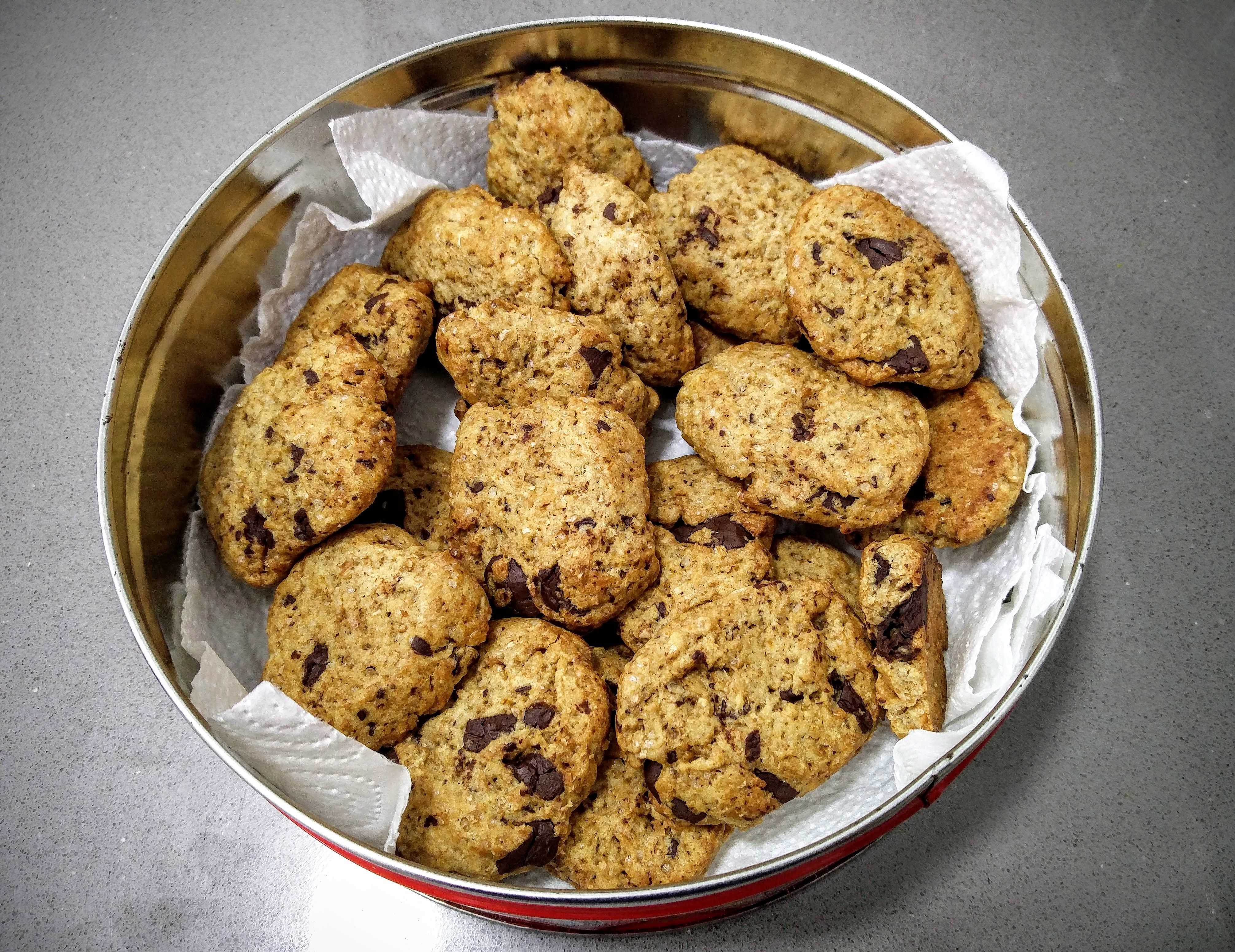 Galletas de trigo sarraceno con chocolate