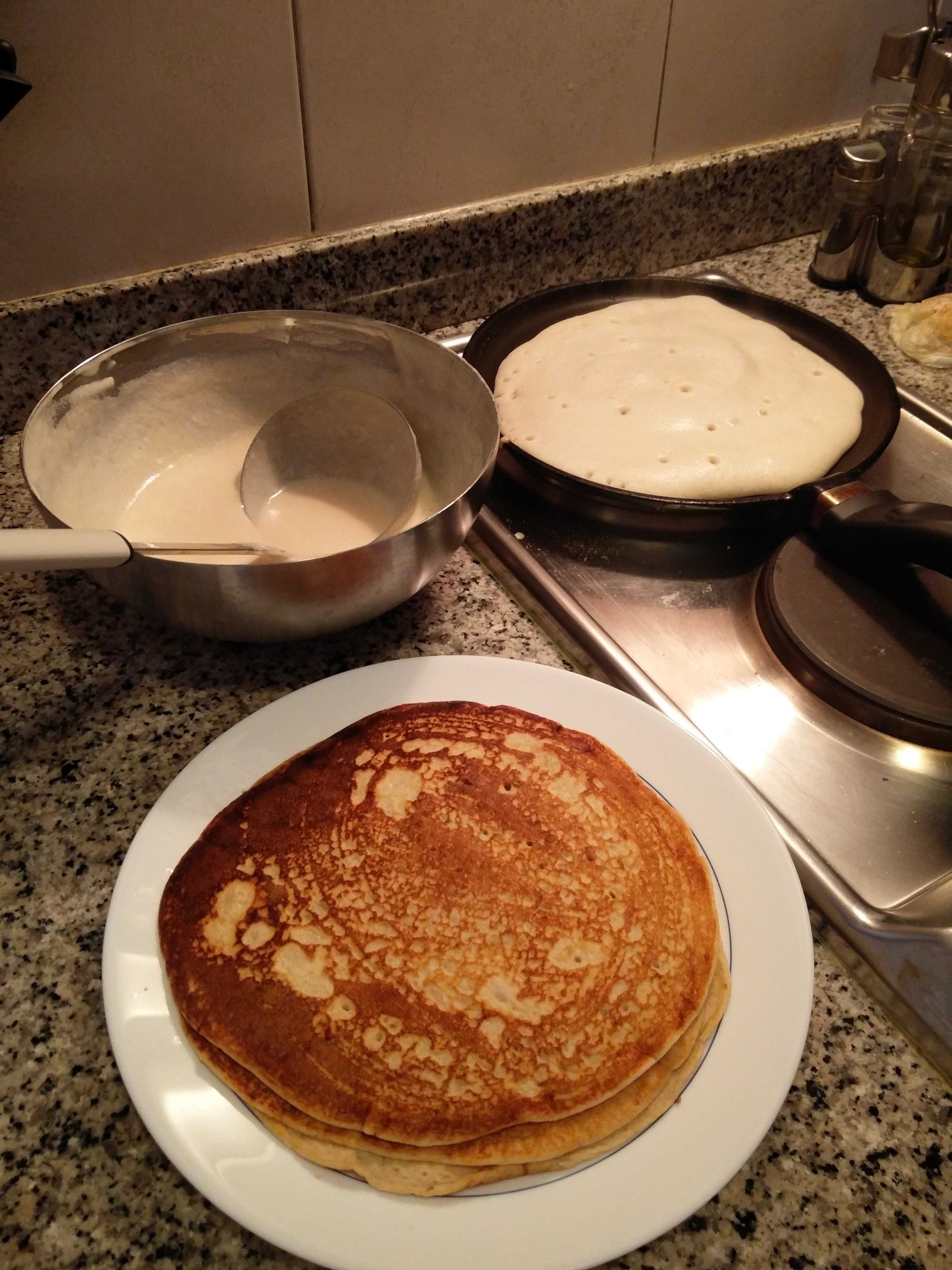 Crepes ligeras sin gluten