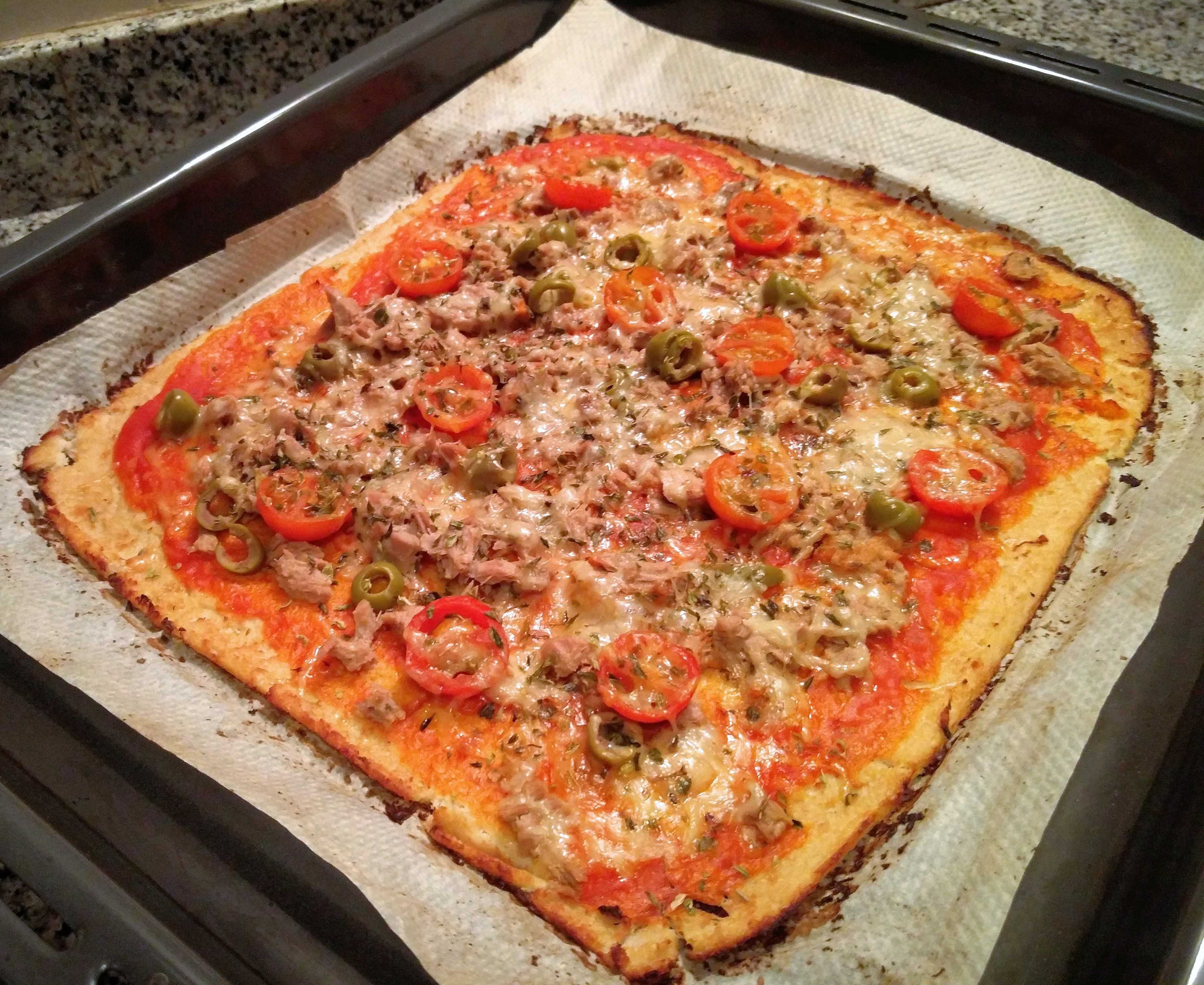 Pizza de coliflor