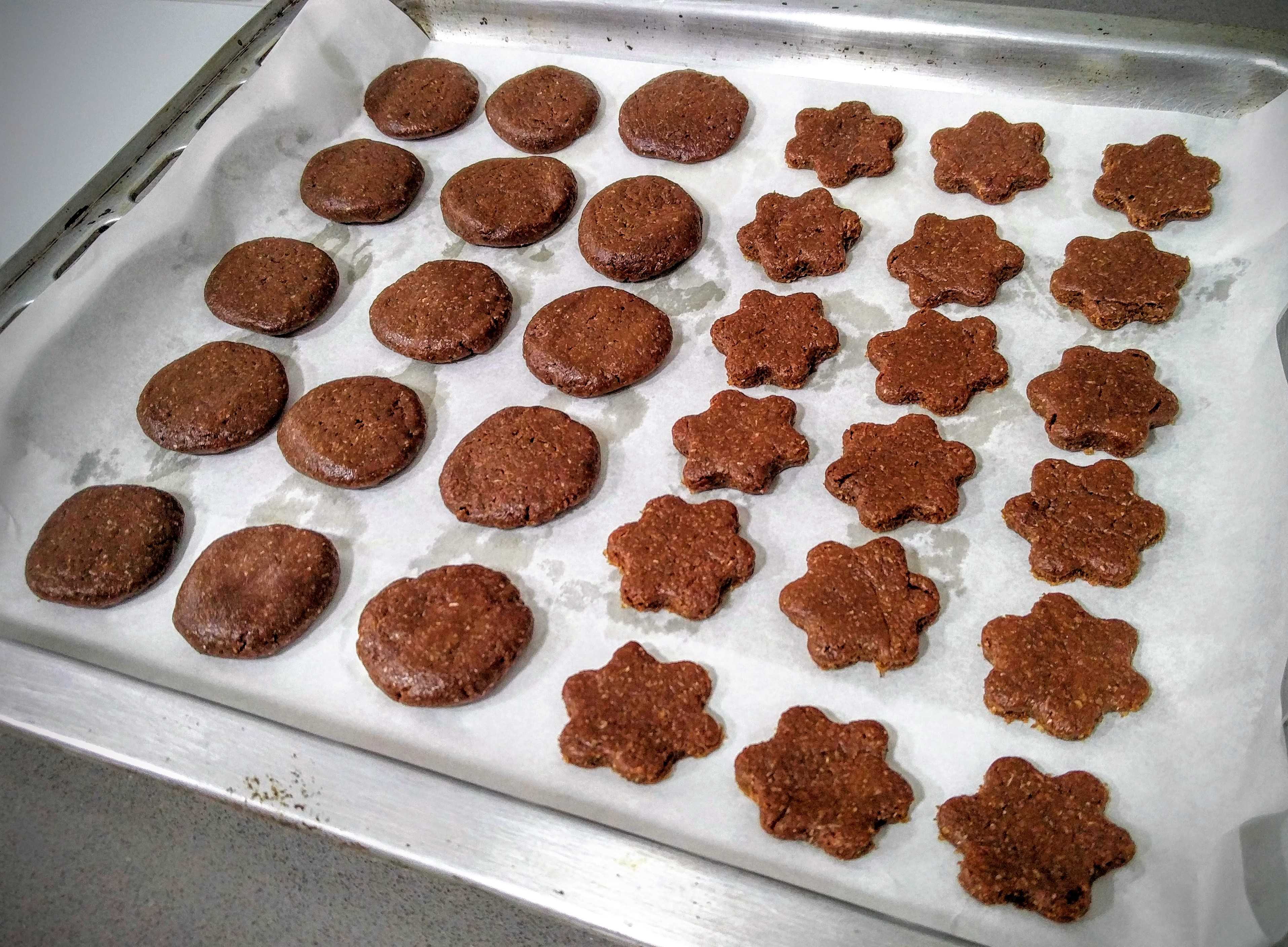 Galletas integrales de cacao sin azúcar