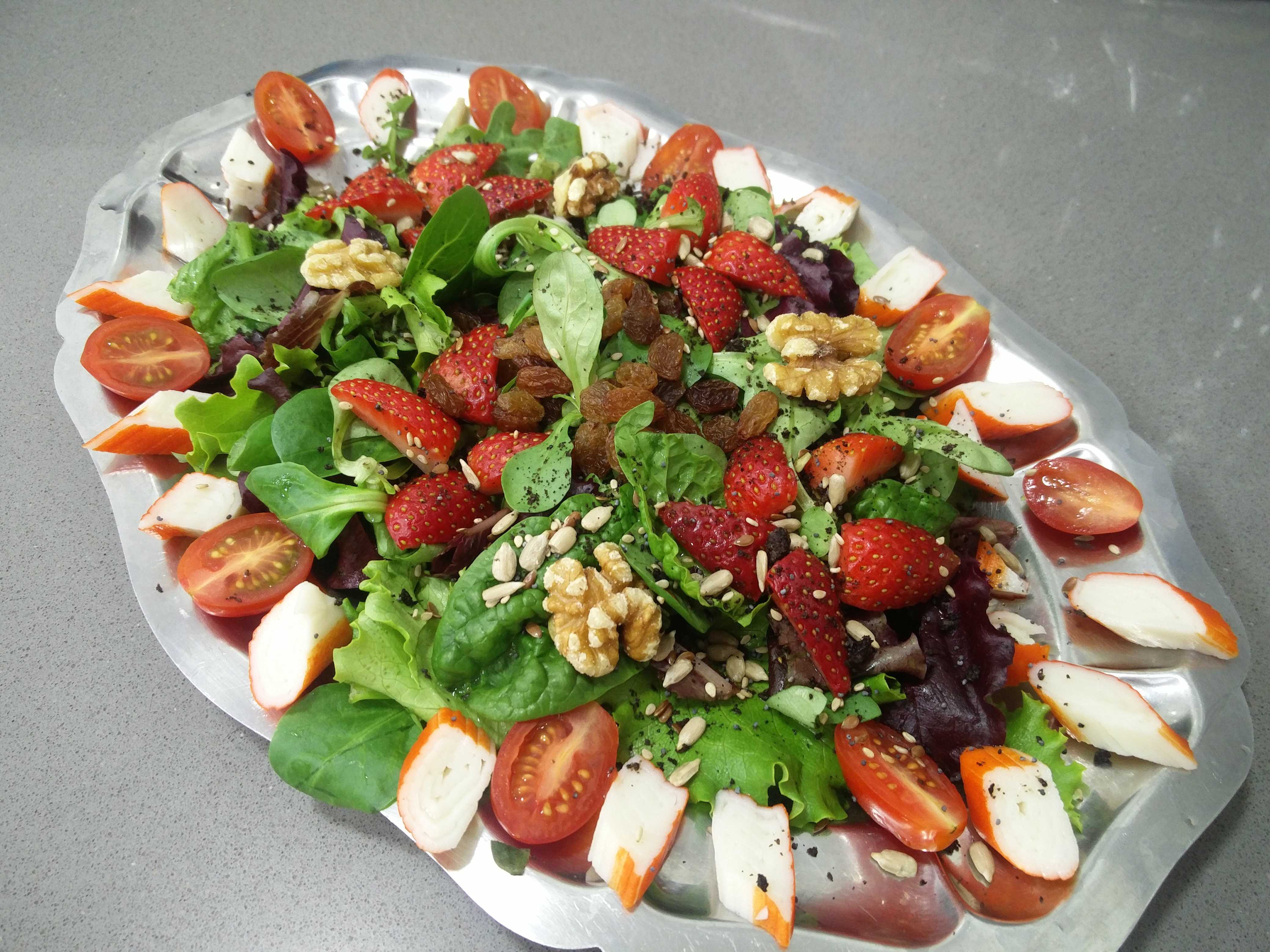 Ensalada con fresas