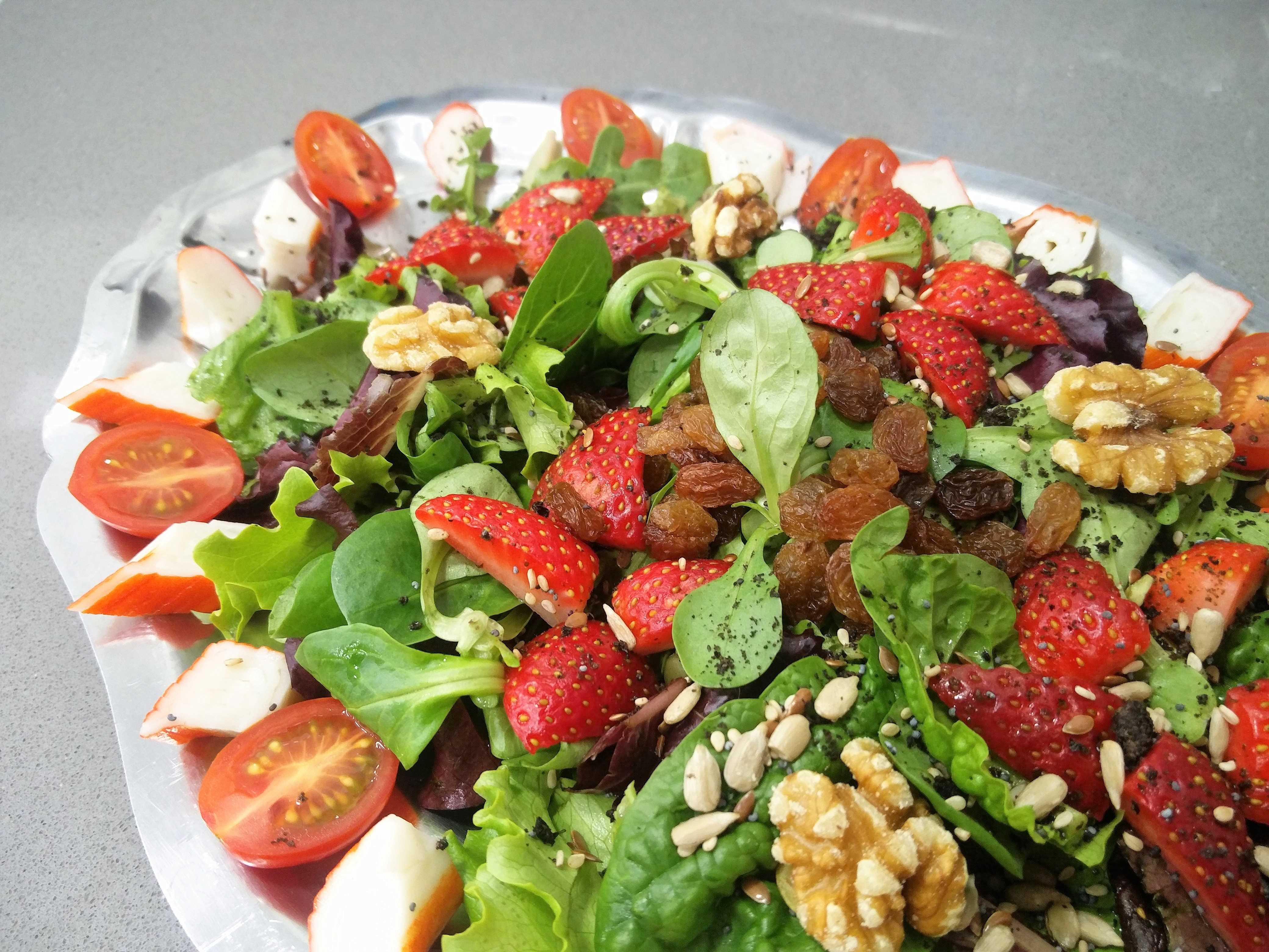 Ensalada con fresas