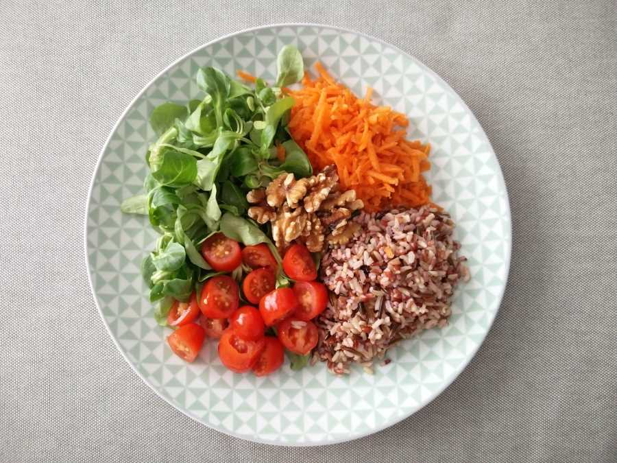 Ensalada con mezcla de arroces