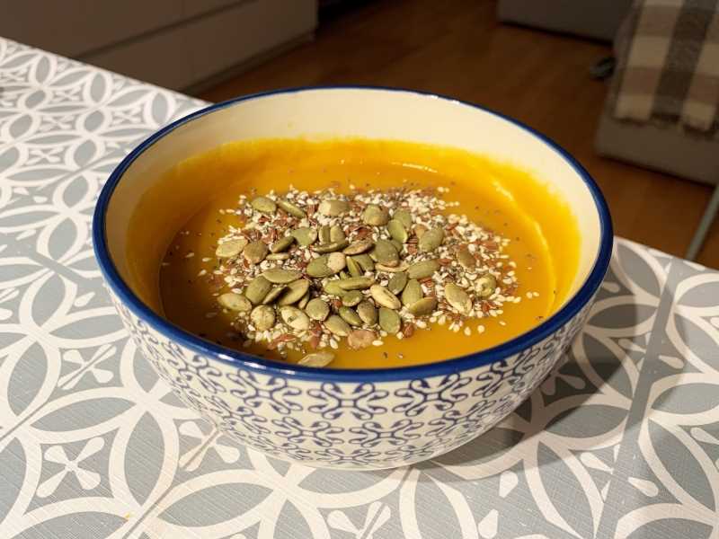 Crema de calabaza y boniato